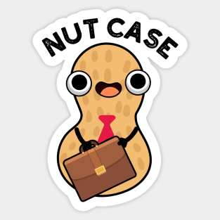 Nut Case Funny Peanut Puns Sticker